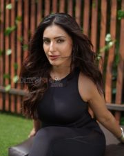 Confident Actress Shivangi Verma in a Black Athletic Sleeveless Co ord Set Photos 07
