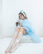 Disney Princess Rasha Thadani in a Blue Dress Photoshoot Pictures 01