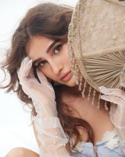 Disney Princess Rasha Thadani in a Blue Dress Photoshoot Pictures 04