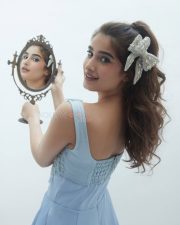 Disney Princess Rasha Thadani in a Blue Dress Photoshoot Pictures 07