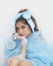 Disney Princess Rasha Thadani in a Blue Dress Photoshoot Pictures 09