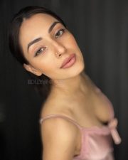 Hot Shivangi Verma in a Pink Satin Night Dress Pictures 02