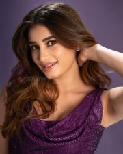 Mesmerizing Rasha Thadani in a Purple Mini Dress Photos 03