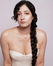 Miss Indian UK Niharica Raizada in a White Corset Strapless Top Pictures 04