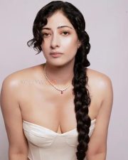 Miss Indian UK Niharica Raizada in a White Corset Strapless Top Pictures 04