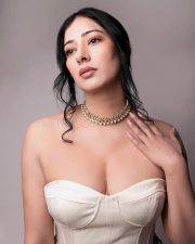 Provocative Niharica Raizada in a White Strapless Corset Top Pictures 02 Provocative Niharica Raizada in a White Strapless Corset Top Pictures 02