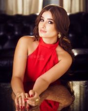 Ravishing Rasha Thadani in a Red Cutout Halter Neck Jumpsuit Photos 02