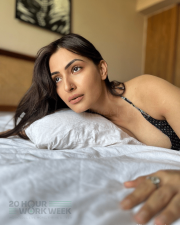 Sensual Actress Shivangi Verma in a Printed Bralette and Black Skirt Photos 01