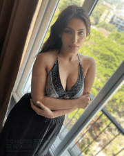 Sensual Actress Shivangi Verma in a Printed Bralette and Black Skirt Photos 06