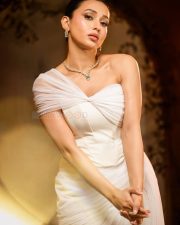 Elegant Actress Mimi Chakraborty in a White Off Shoulder Draped Saree Photos 03 Elegant Actress Mimi Chakraborty in a White Off Shoulder Draped Saree Photos 03