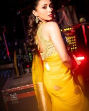 Emperor vs Sarat Chandra Actress Mimi Chakraborty in a Yellow Silk Organza Saree and Zari Embroidered Sleeveless Blouse Photos 03 Emperor vs Sarat Chandra Actress Mimi Chakraborty in a Yellow Silk Organza Saree and Zari Embroidered Sleeveless Blouse Photos 03