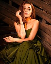 Hum Rahe Na Rahe Hum Actress Tina Datta in a Green Strapless Gown Pictures 01