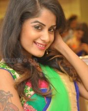 Actress Anukrithi Sexy Saree Photos 15