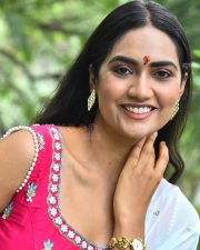 Actress Kajal Choudhary at Ananganaga Movie Success Meet Photos 09