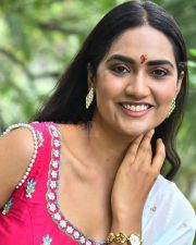 Actress Kajal Choudhary at Ananganaga Movie Success Meet Photos 09