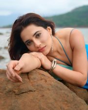 Legally Veer Actress Priyanka Rewri Sexy in a Blue Long Dress Pictures 03