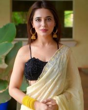 Sexy Priyanka Rewri in a Black Bralette and See Through Saree Photos 04