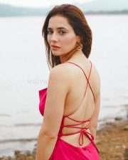 Sexy Priyanka Rewri in a Red Spaghetti Straps Mini Dress Photos 04