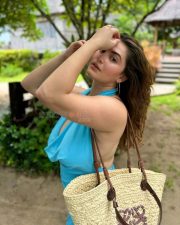 Yeh Saali Aashiqui Actress Shivaleeka Oberoi in a Blue Backless Dress Photos 01