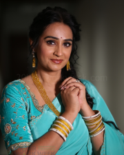 Actress Laya Gorty at Vadhala Movie Teaser Launch Event Photos 21