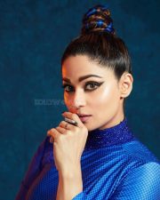 Eye Catching Shamita Shetty in a Blue Cut Out Bodycon Dress Pictures 02