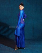 Eye Catching Shamita Shetty in a Blue Cut Out Bodycon Dress Pictures 05
