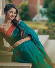 Kannada Actress Reeshma Nanaiah Saree Photos 04
