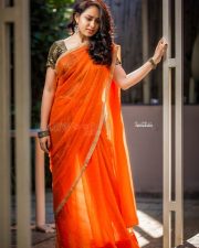 Actress Pallavi Dora Sexy Saree Photos 04