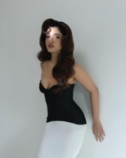 Glamorous Nidhi Shah in a Black and White Off Shoulder Mermaid Gown Pictures 08