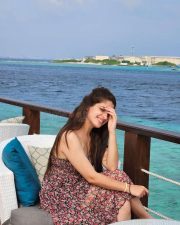 Actress Thejaswini Sharma Maldives Holiday Photos 02
