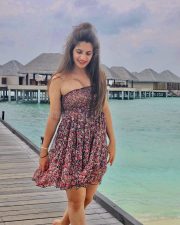 Actress Thejaswini Sharma Maldives Holiday Photos 05