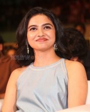 Charming Actress Mamitha Baiju in a Powder Blue Sleeveless Dress Photos 02
