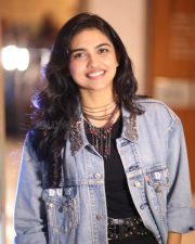 Heroine Mamitha Baiju at Dude Movie Pre Release Event Photos 14