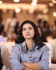 Heroine Mamitha Baiju at Dude Movie Pre Release Event Photos 25