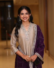 Heroine Mamitha Baiju at Kara Prerelease Event Pictures 18