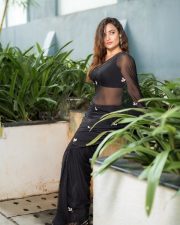 Glamorous Siri Hanumanth in a Black Saree Pictures 06 Glamorous Siri Hanumanth in a Black Saree Pictures 06