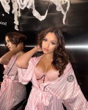 Sexy Angel Radhika Chandok in a Victoria Secret Pink Robe and Bra Photos 03