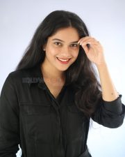 Actress Sanchi Kashyap in a Black Button Up Maxi Dress Pictures 01