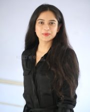 Actress Sanchi Kashyap in a Black Button Up Maxi Dress Pictures 02