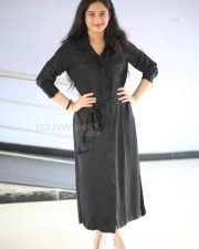Actress Sanchi Kashyap in a Black Button Up Maxi Dress Pictures 13