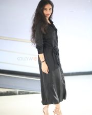 Actress Sanchi Kashyap in a Black Button Up Maxi Dress Pictures 18