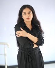Actress Sanchi Kashyap in a Black Button Up Maxi Dress Pictures 20