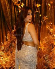 Akasam Daati Vastaava Actress Dhanashree Verma in a silver sequined sleeveless dress photos 01