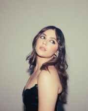 Big Girls Dont Cry Actress Aneet Padda in a Black Strapless Sequined Gown Pictures 04