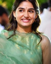 Charming Actress Anaswara Rajan in a Green Embroidered Anarkali Suit Photos 01 Charming Actress Anaswara Rajan in a Green Embroidered Anarkali Suit Photos 01