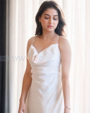 Graceful Actress Anaswara Rajan in a White Satin Slip Dress Photos 02 Graceful Actress Anaswara Rajan in a White Satin Slip Dress Photos 02