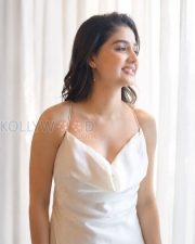 Graceful Actress Anaswara Rajan in a White Satin Slip Dress Photos 03 Graceful Actress Anaswara Rajan in a White Satin Slip Dress Photos 03