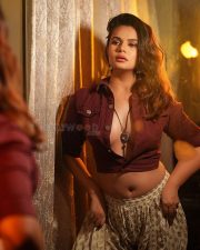 Hot Anupma Agnihotri Cleavage in a Unbuttoned Short Shirt and Skirt Photoshoot Pictures 01