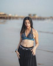 Sexy Ruma Sharma in a Bohemian Style Halter Neck Top with a Black Tiered Skirt Photos 05