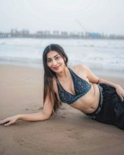 Sexy Ruma Sharma in a Bohemian Style Halter Neck Top with a Black Tiered Skirt Photos 07